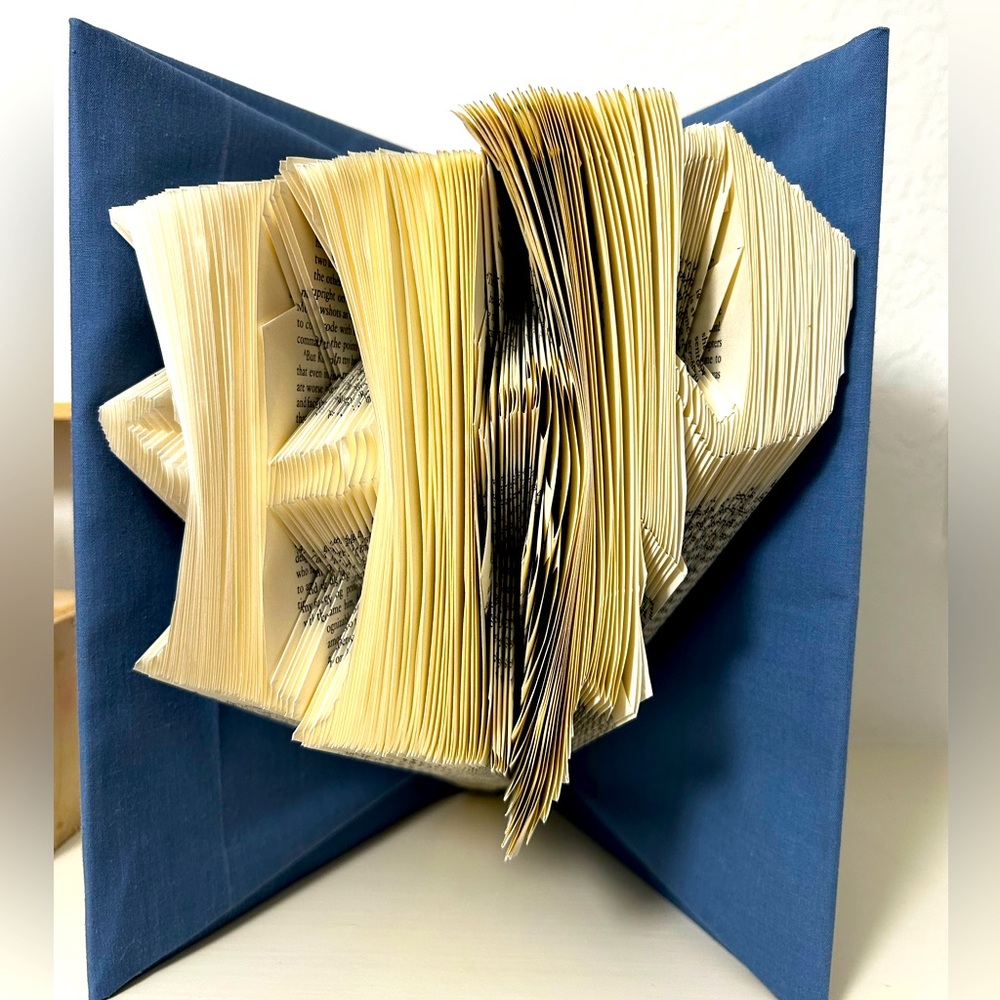 Harry Potter “HP” Handmade Folded Pages Book Art Display